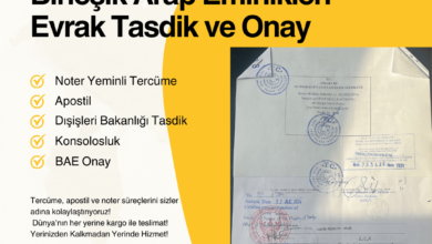 birleşik arap emirlikleri evrak tasdik işlemleri